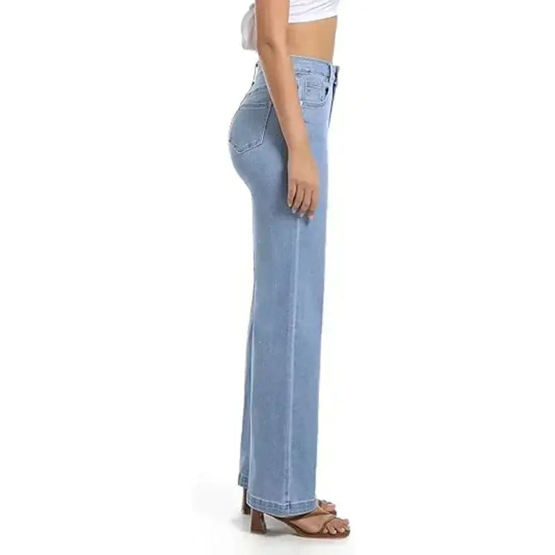 Female Straight Leg Jeans Women Low Rise