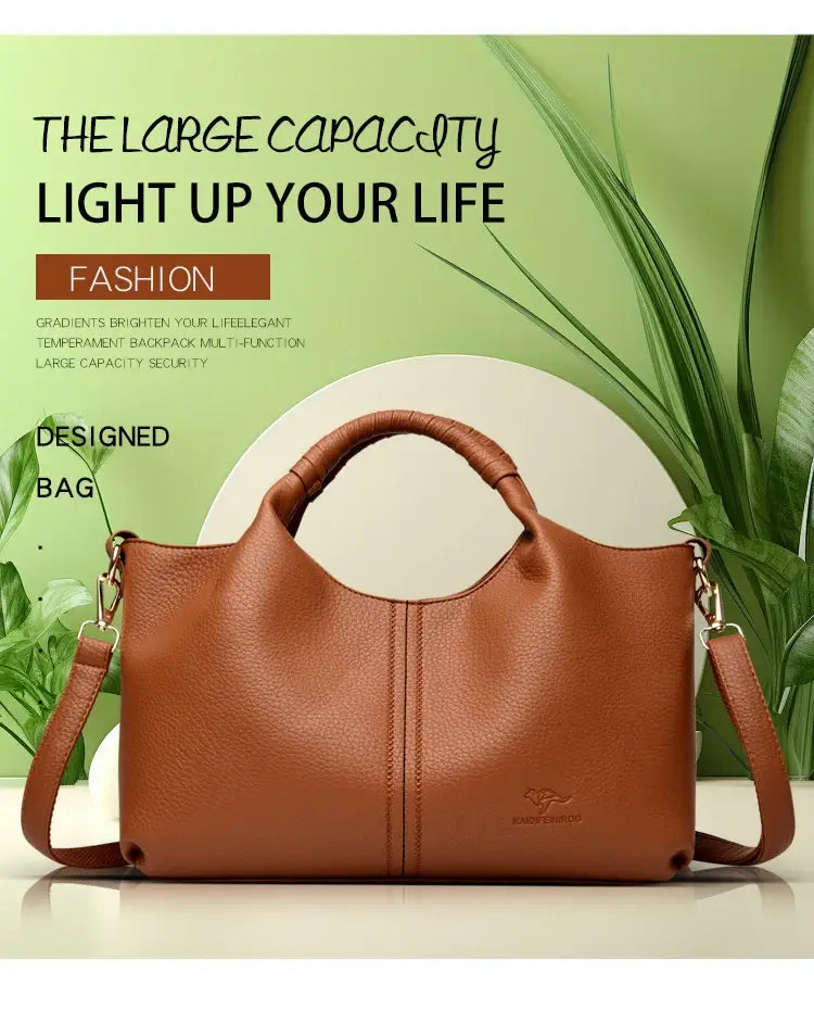 High Quality Soft Leather Women’s Handbag Tote Bag