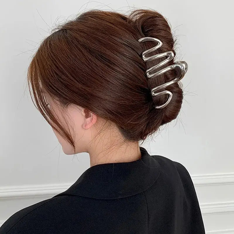 Thick Hair Accessories Geometric Big Shark Hairpin