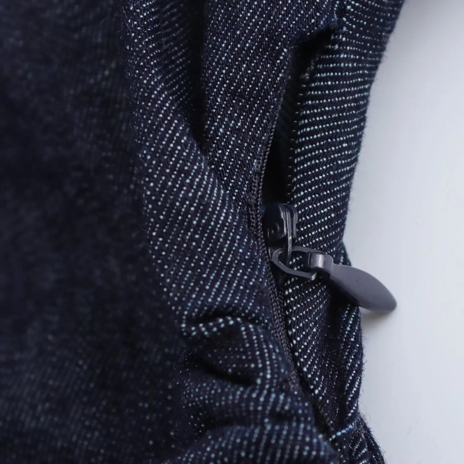 Denim midi dress with lapel side - Norellé
