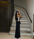 High Quality Women Strapless Side Bow Long Bandage Dress - Norellé