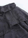 Asymmetric Mini Skirt for Women Ruffled Design Mid-Waist Side Zipper