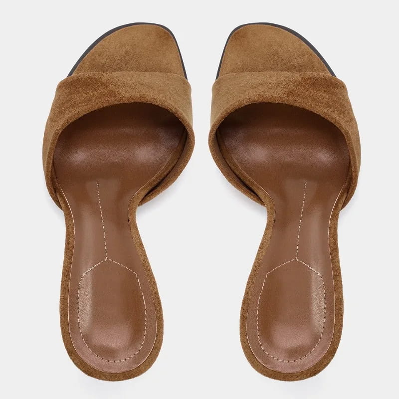 Faux Suede High Heels Modern Sandals for Women