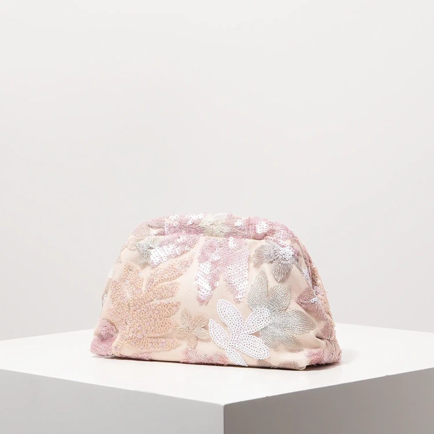 Floral Bag Sequin Clutch For Women