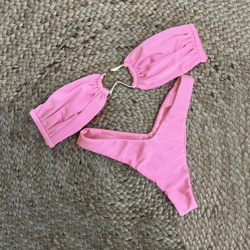 Bandeau Bikini Women Swimsuit Female Swimwear Bikini Set - Norellé