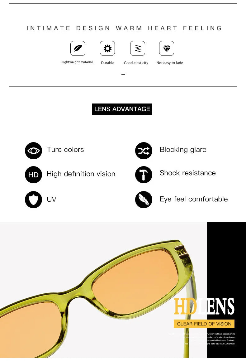 Retro Small Rectangle Women’s Sunglasses