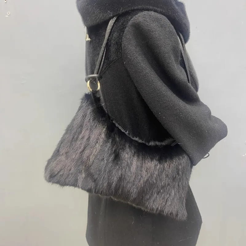 Real Mink Fur Bag Shoulder