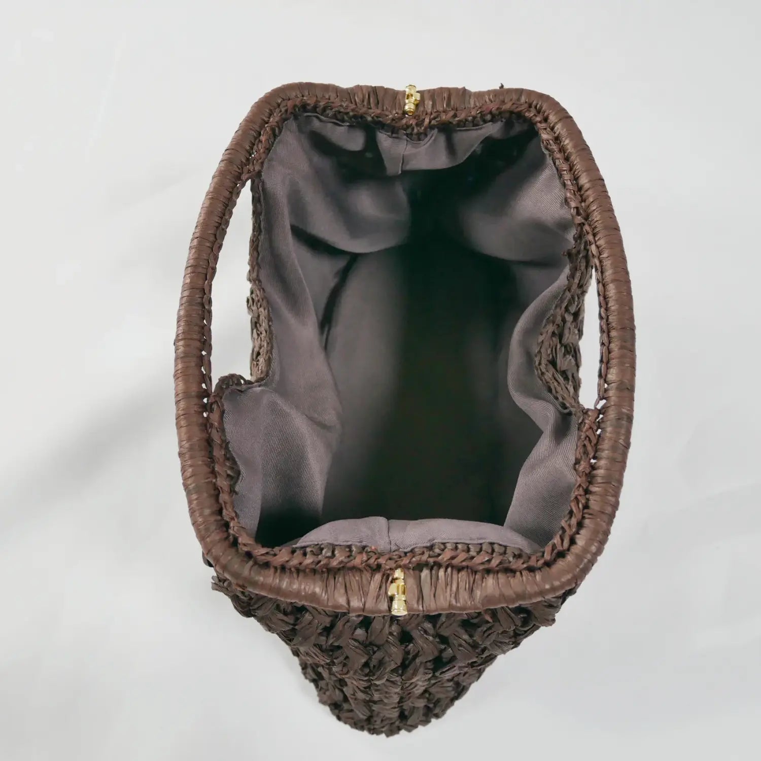 Elegant Ladies Chain Woven Handbag Straw Shoulder Bag