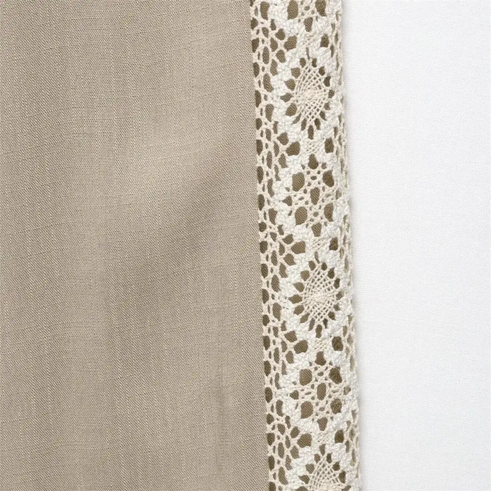 Women’s Loose Long Sleeve Collar Casual Shirt Pants Set