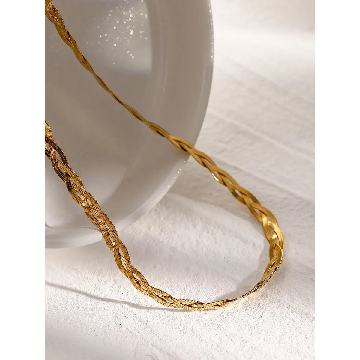 Stainless Steel Snake Pilar Chain Bracelets Necklace