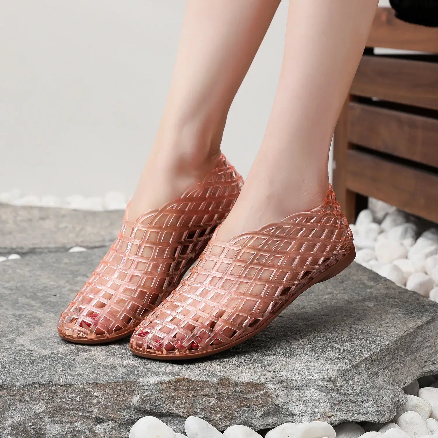Women’s Flat Sandals Breathable Summer Casual Jelly