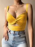 Women Sleeveless Short Crop tops Ladies Vest Casual Tank Top - Norellé