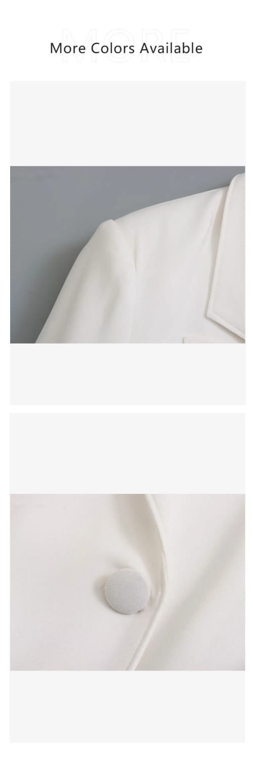 Women’s Casual Double breasted Slim Fit Suit Coat High Waist Mini Skirt