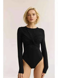 Long Sleeves Rompers Women Bodysuit Jumpsuit