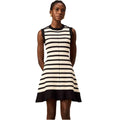 Chic Sleeveless Striped Mini Women Knit Dress