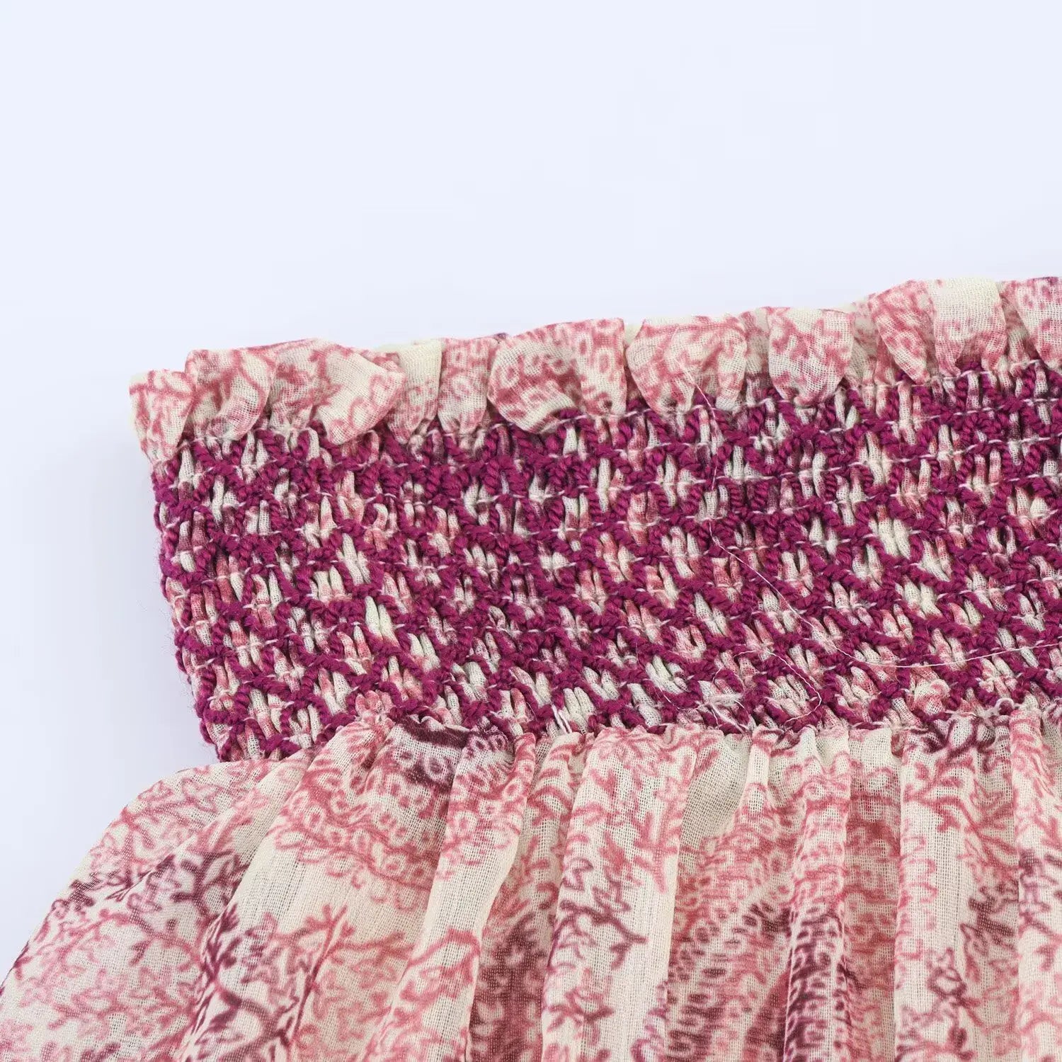 Women’s Half Skirt Retro Printed Elastic High Waist