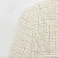 Women Tweed Single Breasted Elegant Jacket