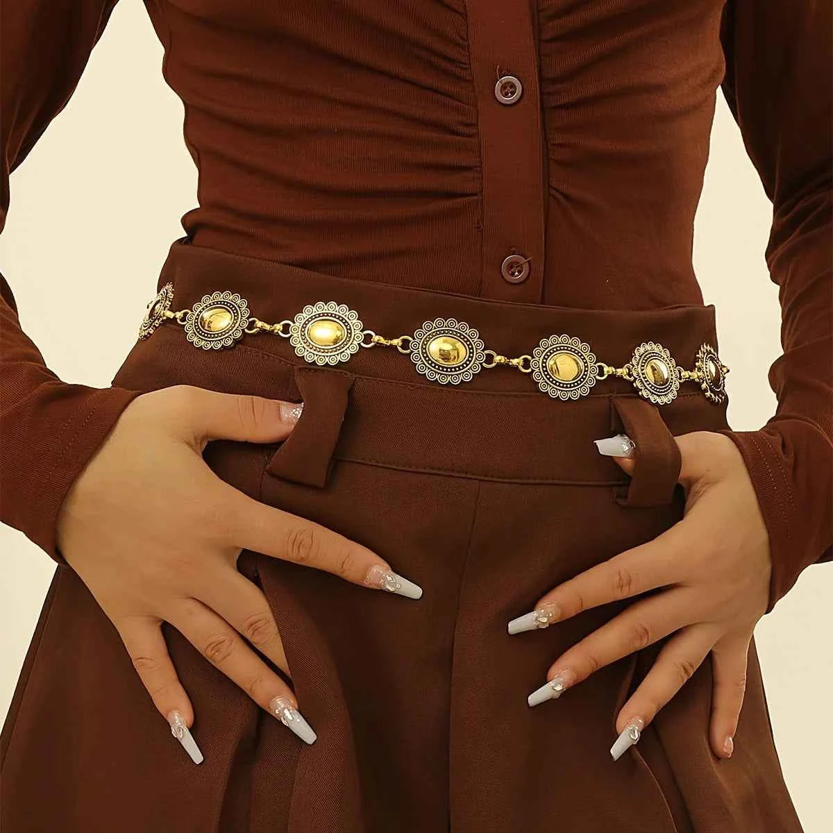 Metal Belt Adjustable Waist Chain