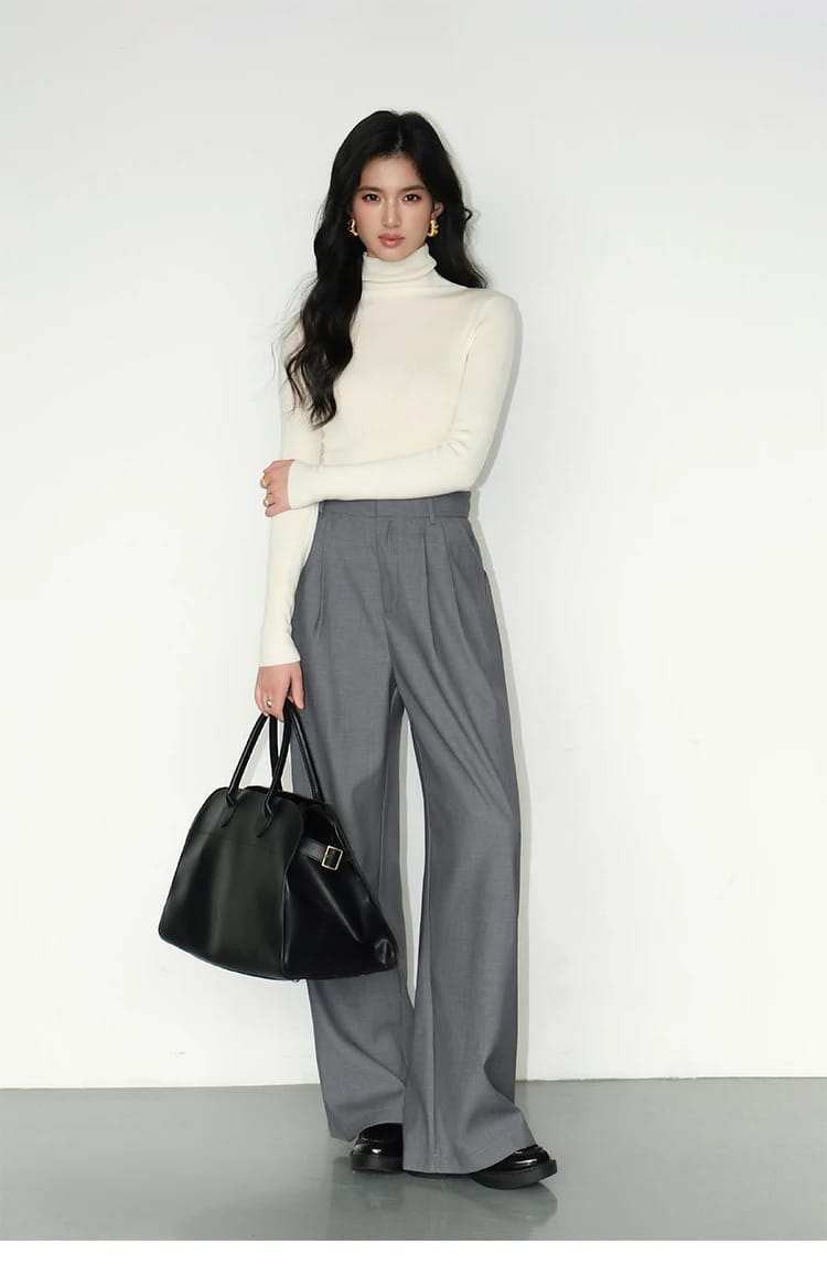 High-waisted Wide-leg Suit Pants Women’s