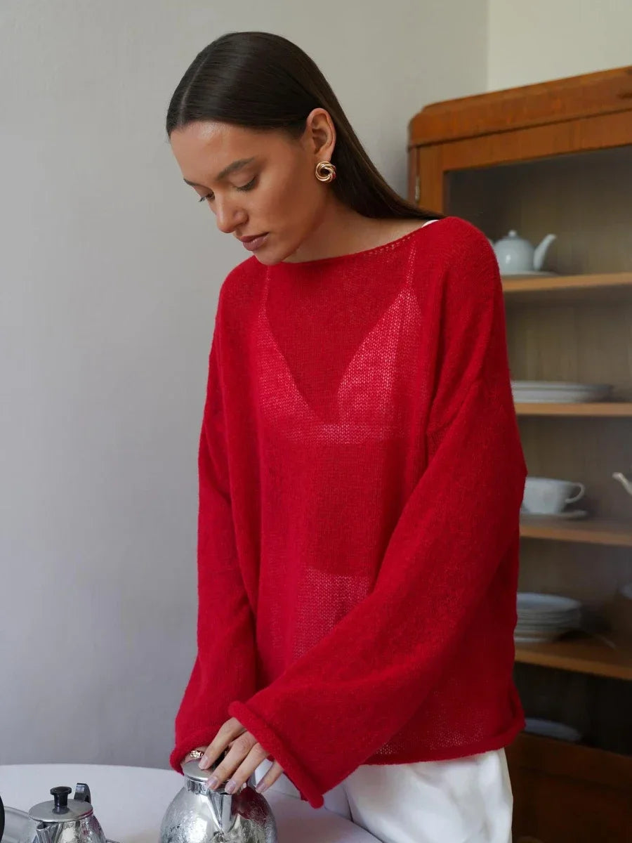 Women Oversized Sweater Summer Autumn Casual - Norellé