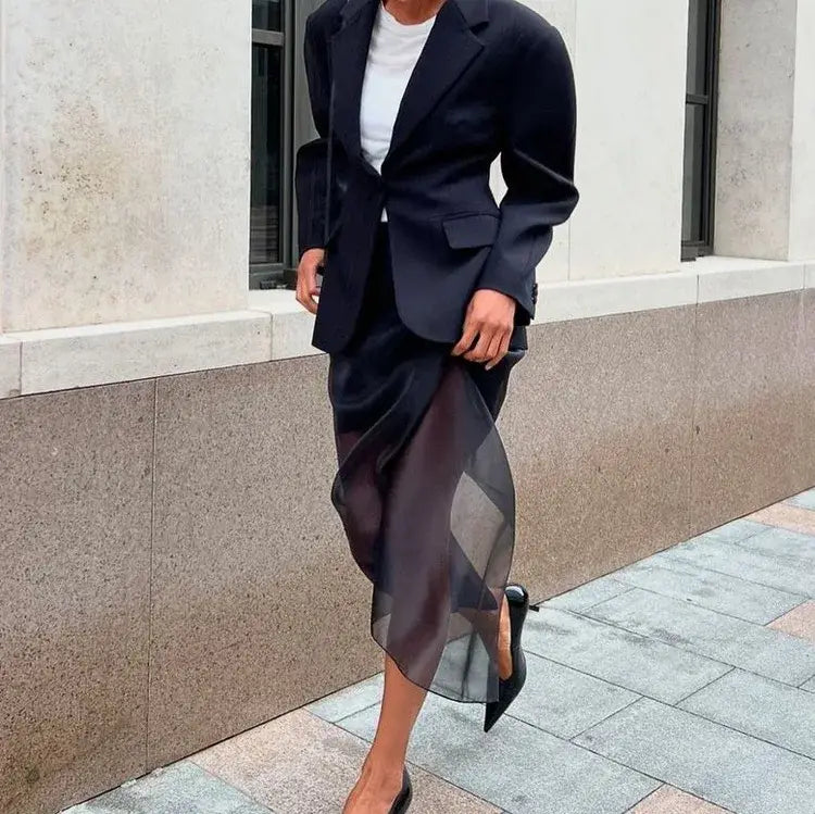 Black Mesh Skirt Women’s