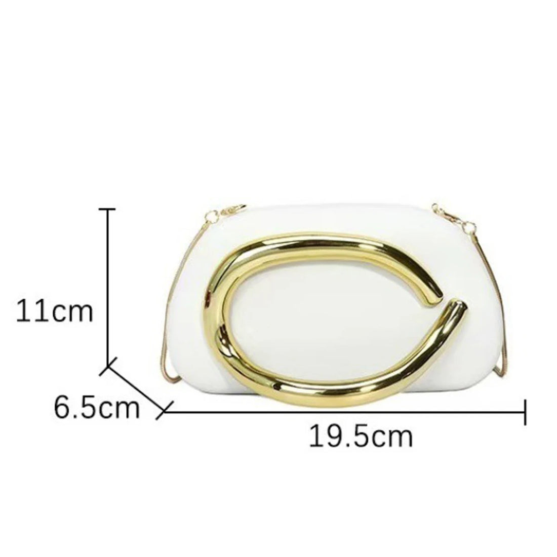 White/Blue Women Bag