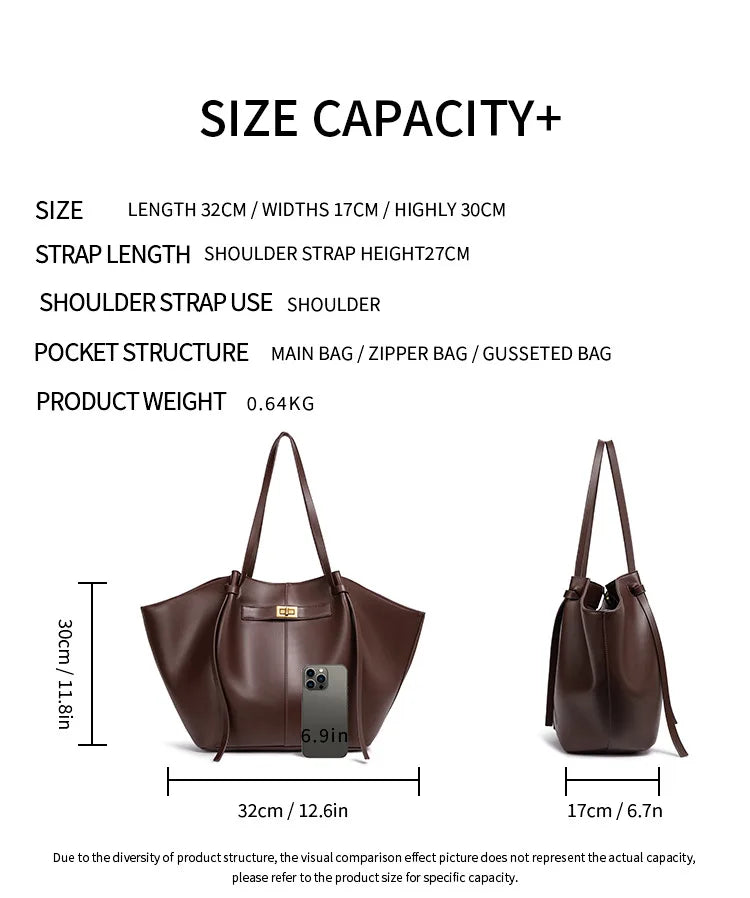 Fashion Large Capacity Bag Pu Leather