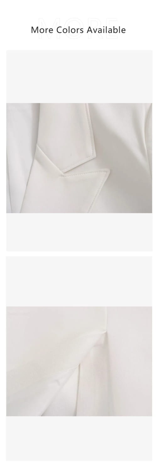 Women’s Casual Double breasted Slim Fit Suit Coat High Waist Mini Skirt