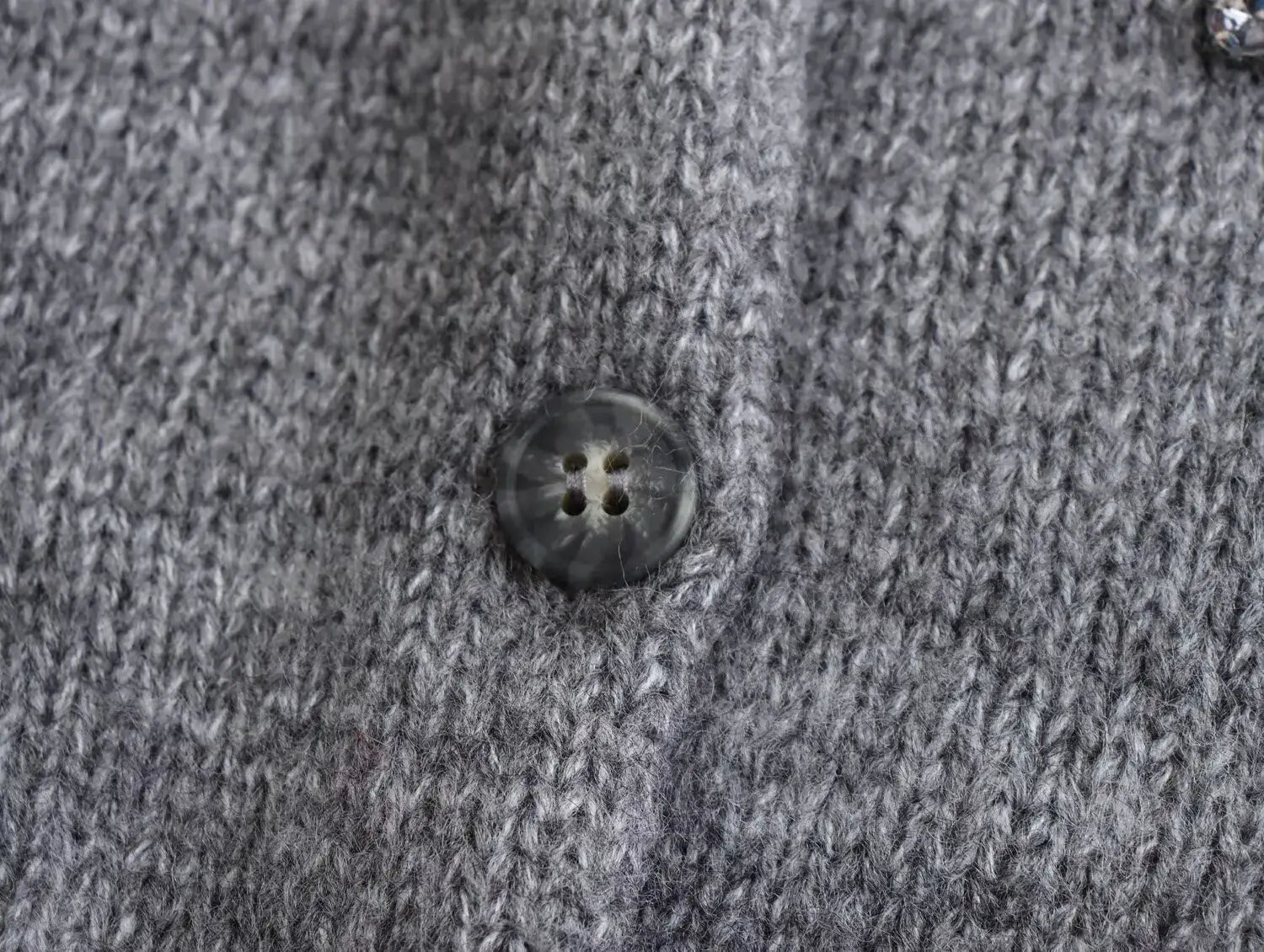 Cardigan Women’s Round Neck Short Sleeve Knitted