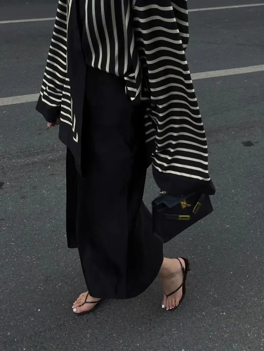 Retro Square Toe Clip Sandals