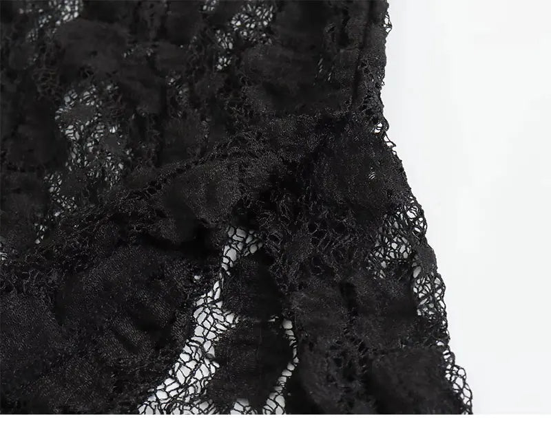 Slim-fit Lace Jumpsuit Tops & Pants Set