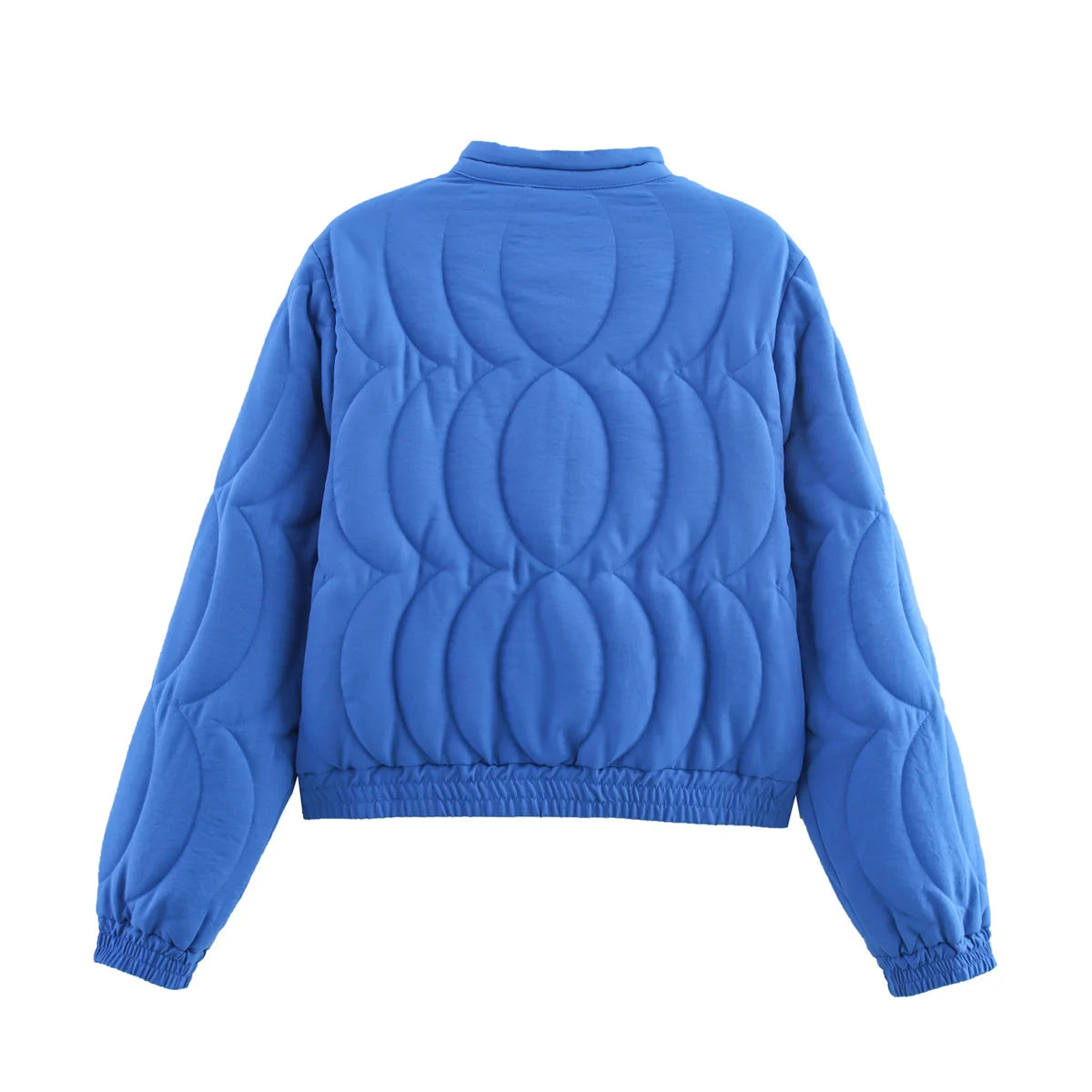 Women Floral Embroidery Quilted Jacket Coat