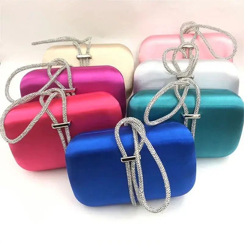 Women’s Handbag Satin Iron Box Evening Bag