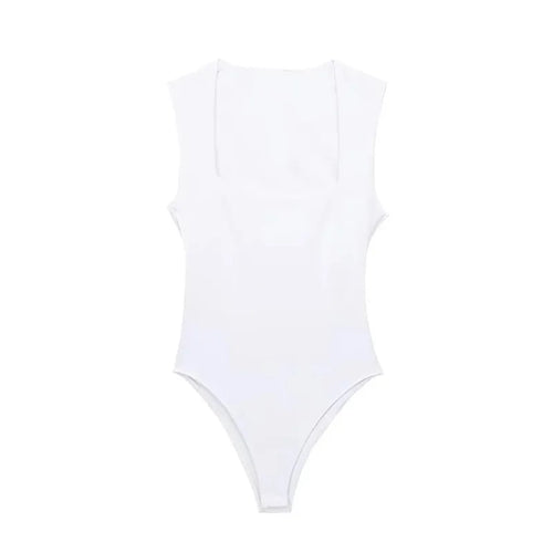 Woman Sleeveless Bodysuit Square Neck - Norellé