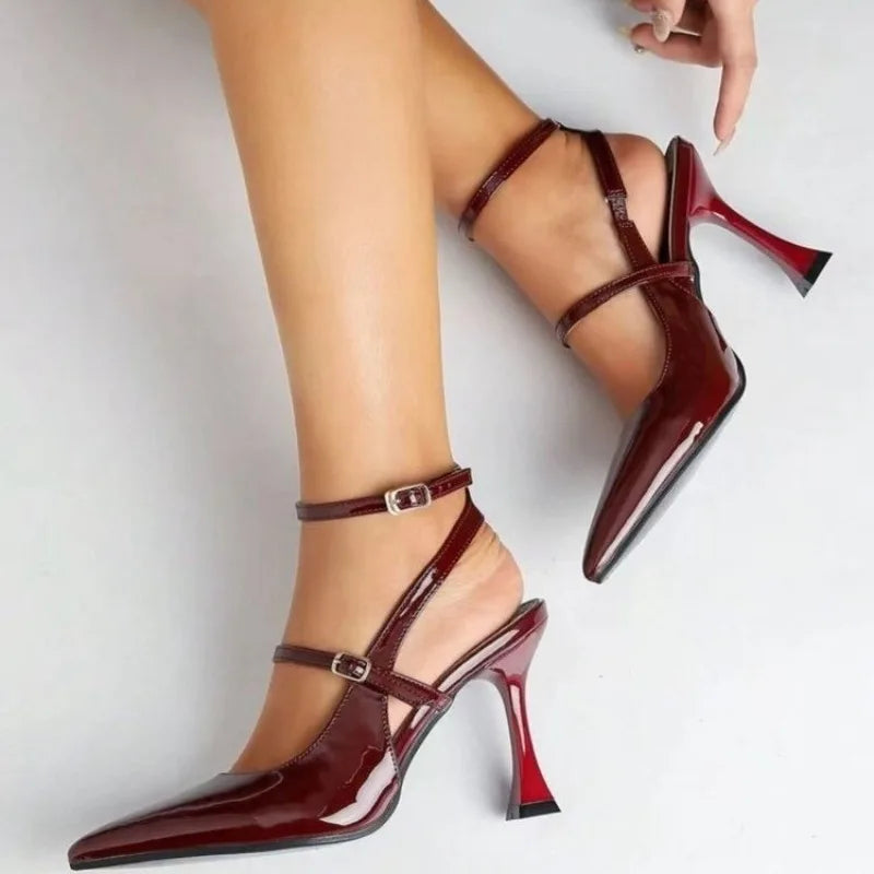 Buckle Strap Women’s High Heels