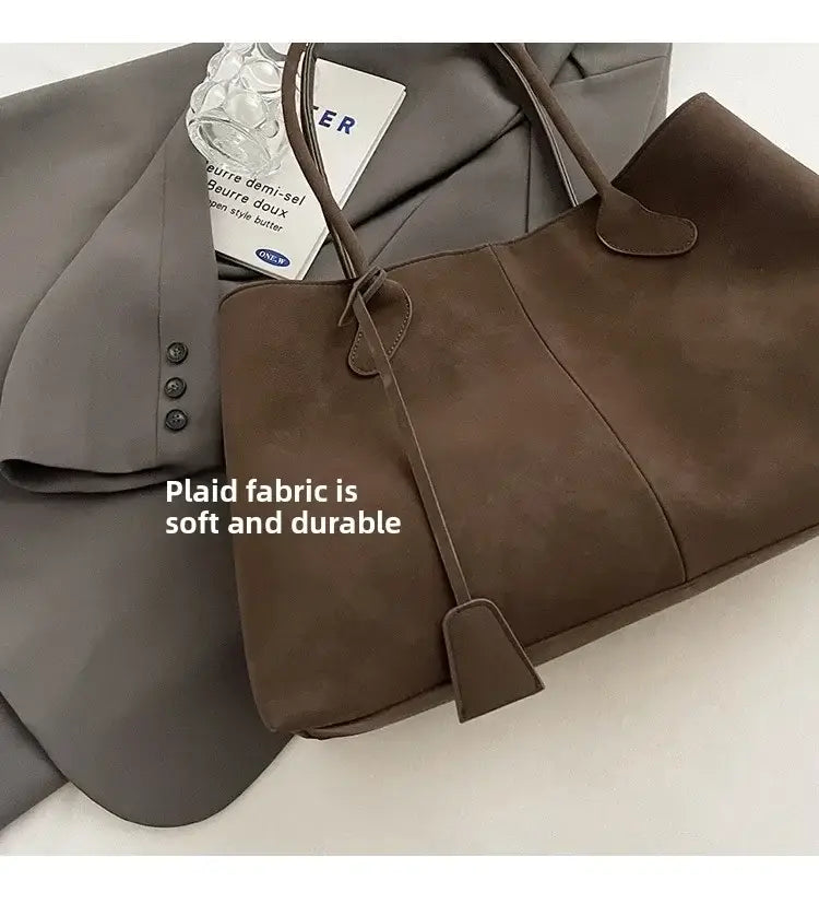 Faux Suede High Quality Handbag