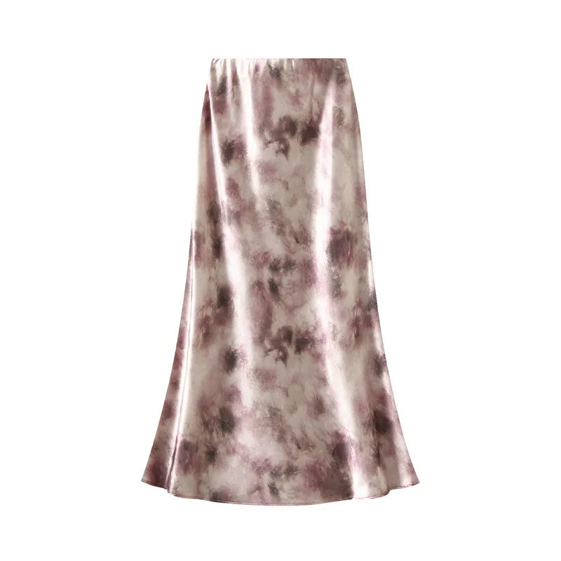 Satin Long Skirts Women’s