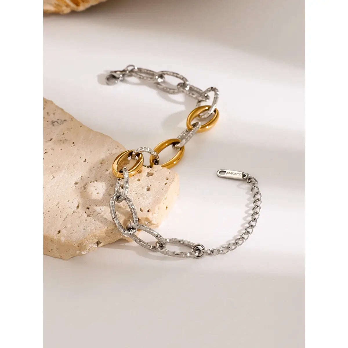 Stainless Steel Chain Bangle Bracelet