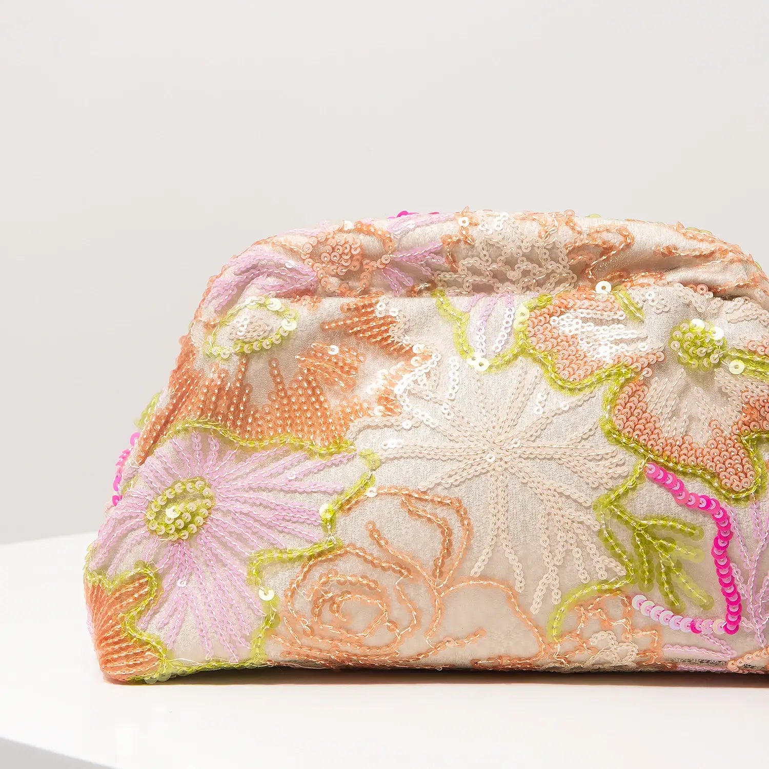 Floral Bag Sequin Clutch For Women