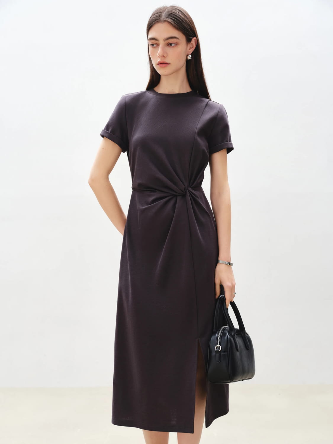 Women Solid Long Dress