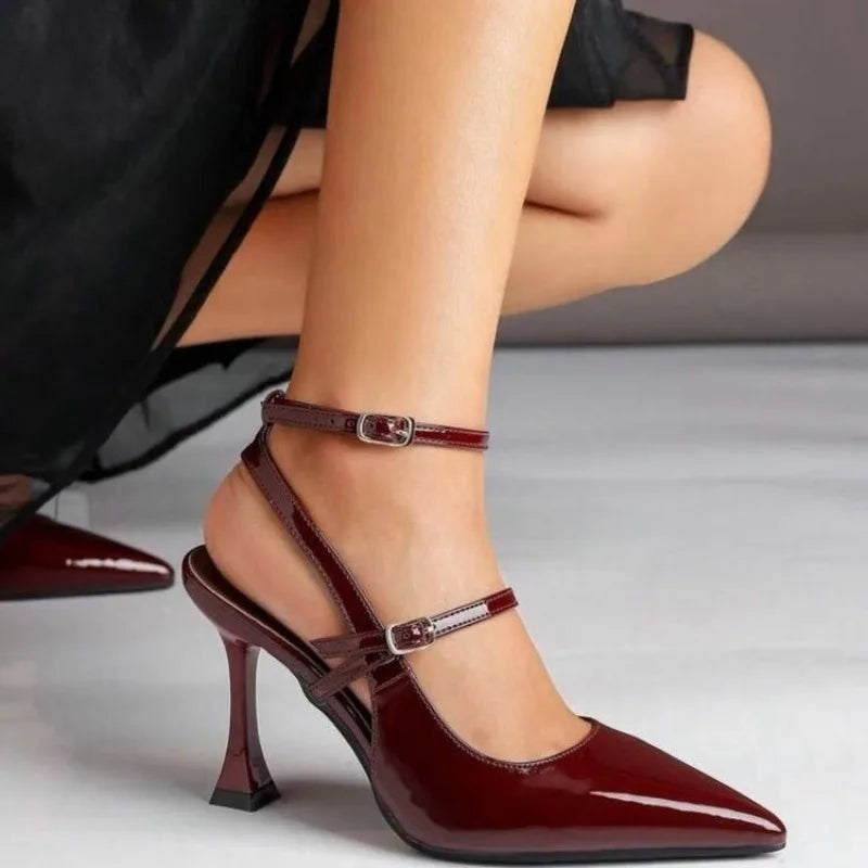 Buckle Strap Women’s High Heels