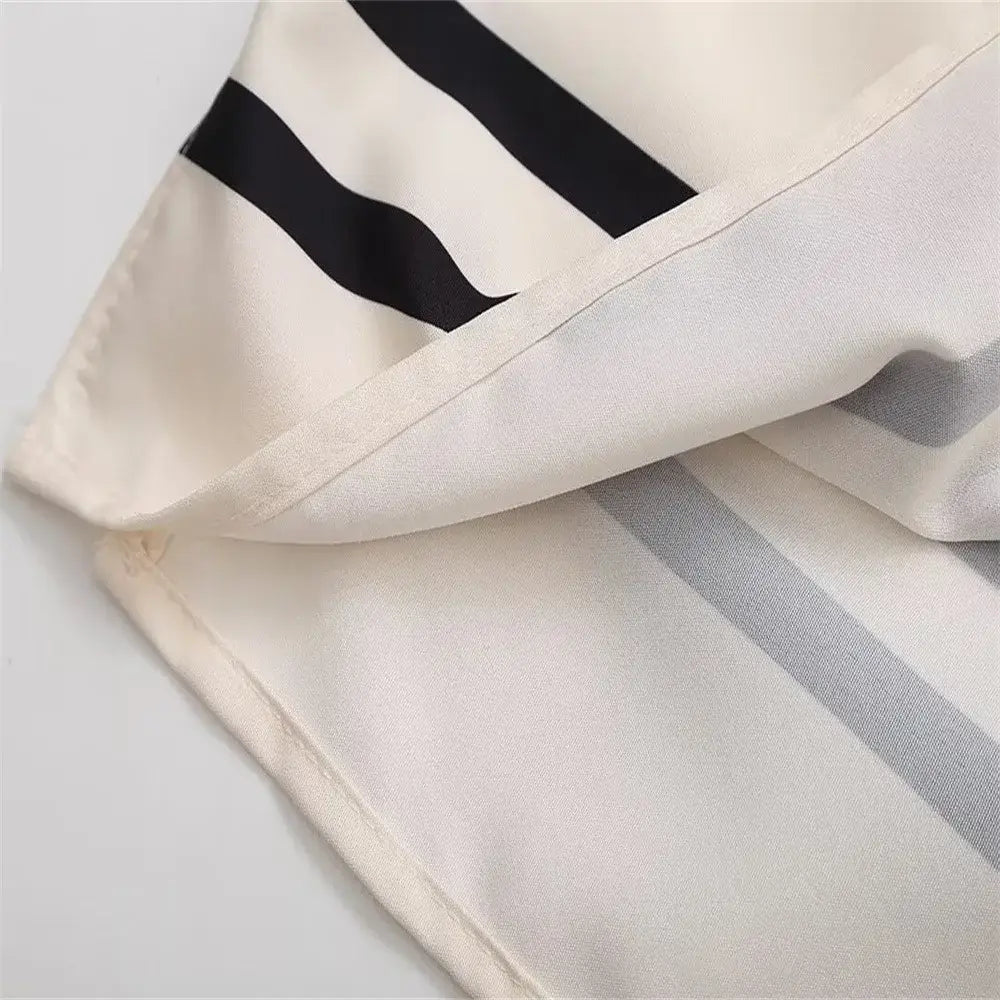 Print Suit Women Casual Lapel Long Sleeve Blouse Wide Leg Trousers