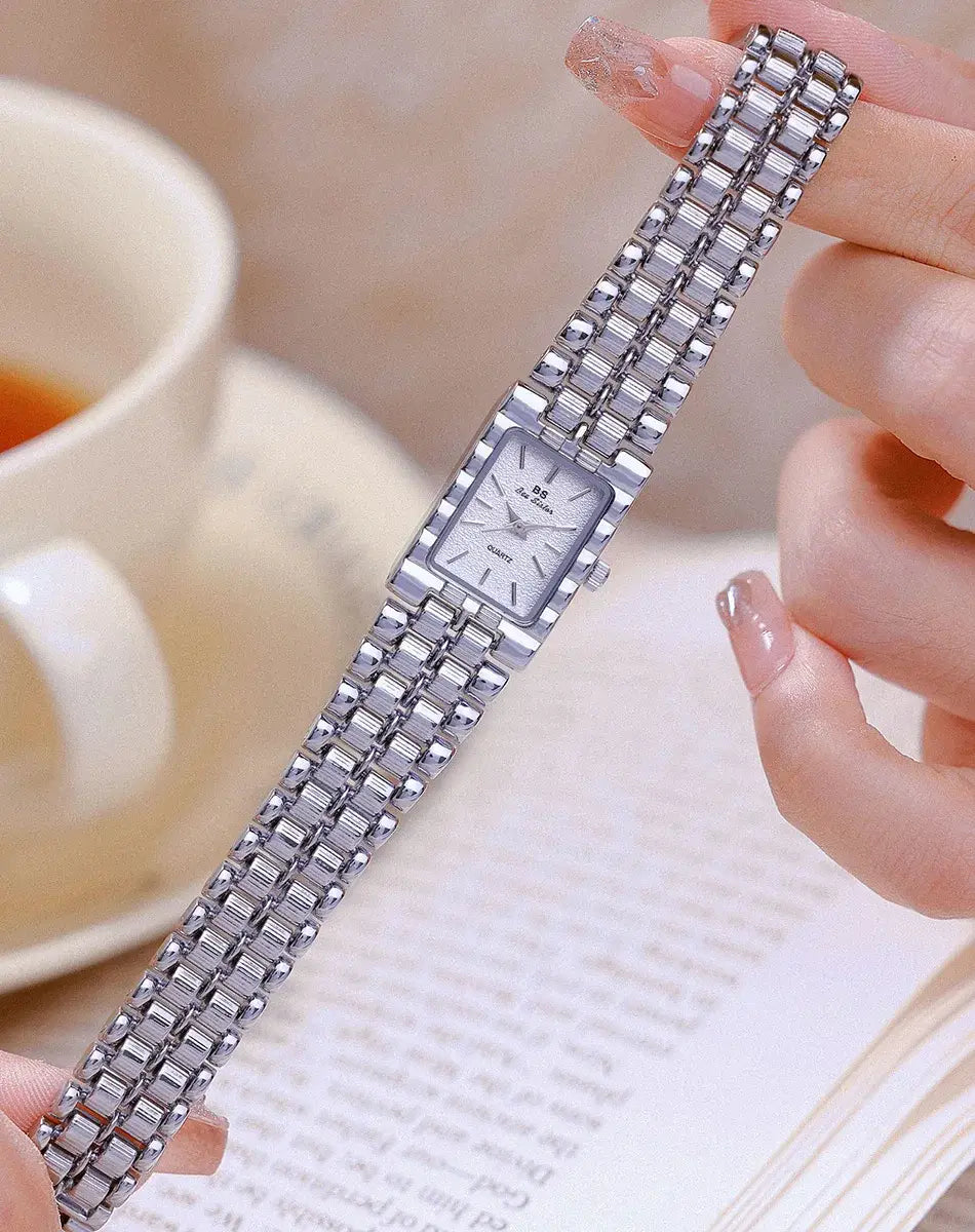 Retro Gold Rectangle Classic Watch For Women