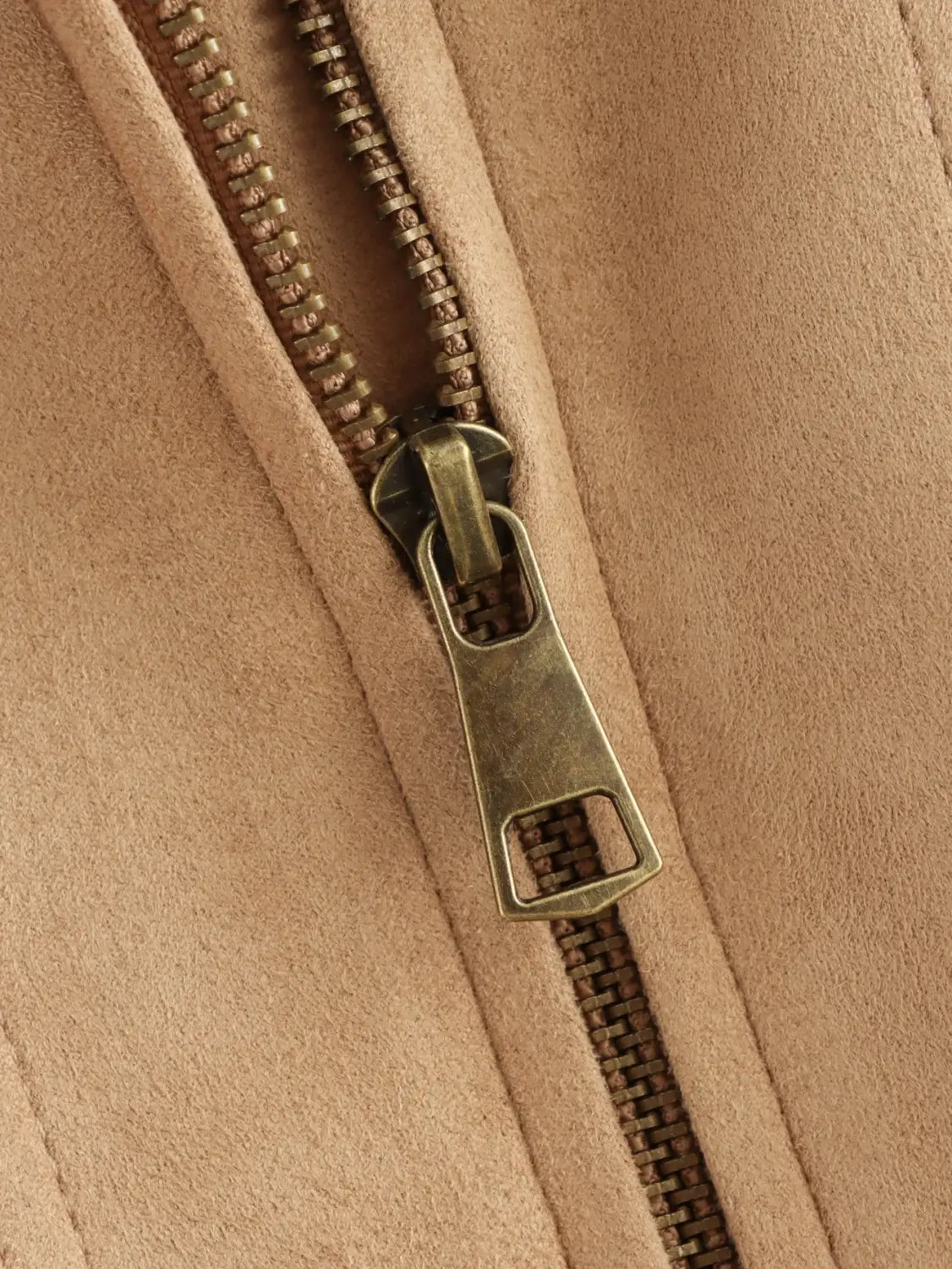 Lapel Contrast Color Large Pocket Mid-length Jacket