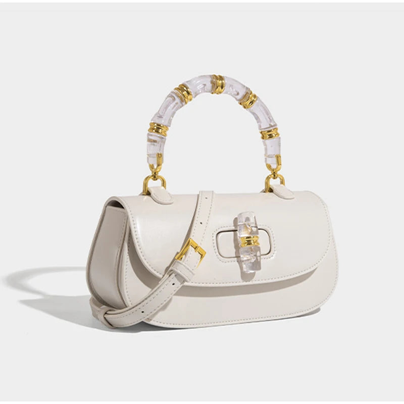 Women’s Handbags Bamboo Handle High-grade Leather