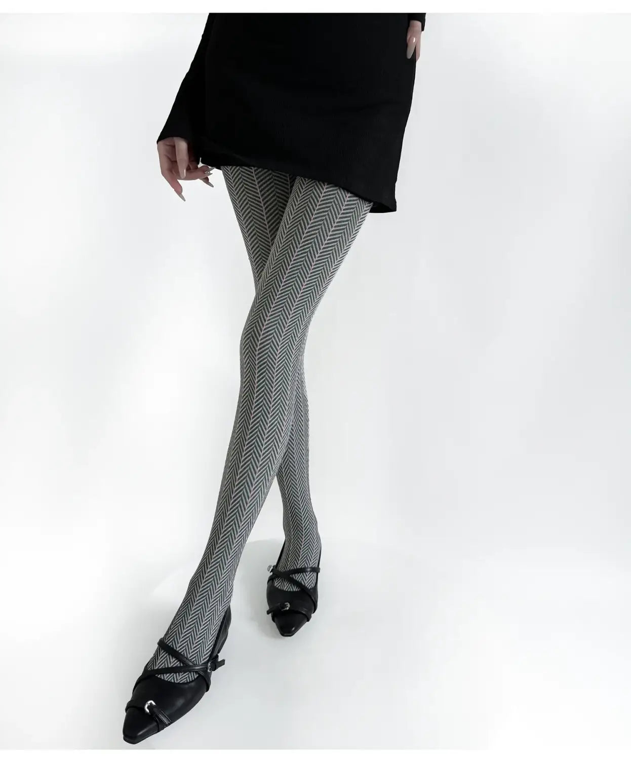 Spring Women’s Tights Striped Patchwork