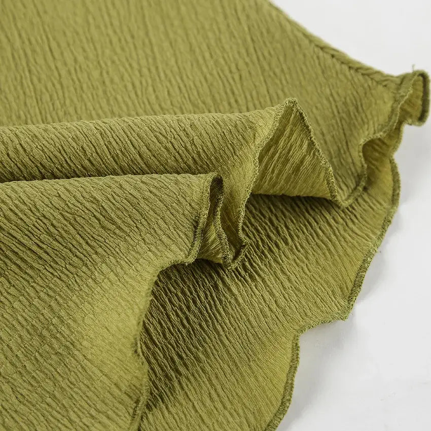 Hanging Green Pants Set Sleeveless Backless Two-piece