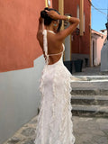 2Pc Retro Lace Bikini Deep-v  Women One Piece Swimsuit Backless Swimwear - Norellé