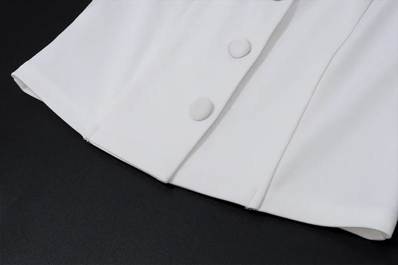 Temperament Elegant Slim Fit Set V-neck Tight Vest Mini Pleated Skirt