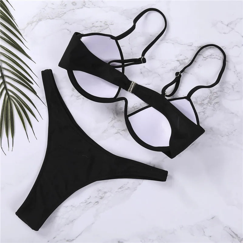 Women'S Push Up Bikini Sets  Low-Cut Beach - Norellé